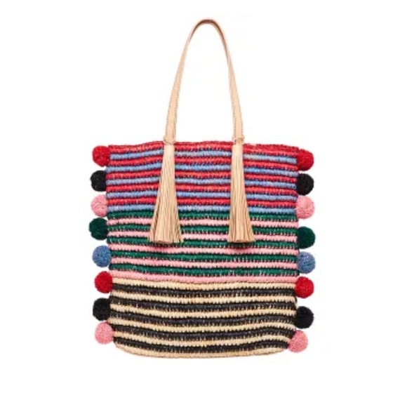 Loeffler Randall Handbags - Loeffler Randall Rainbow Cruise Striped Straw Tote